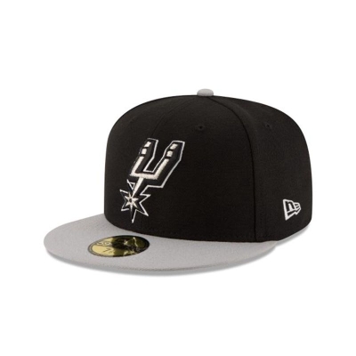 San Antonio Spurs Gorra | New Era NBA 2tone 59fifty Fitted Cap Mexico - Negros